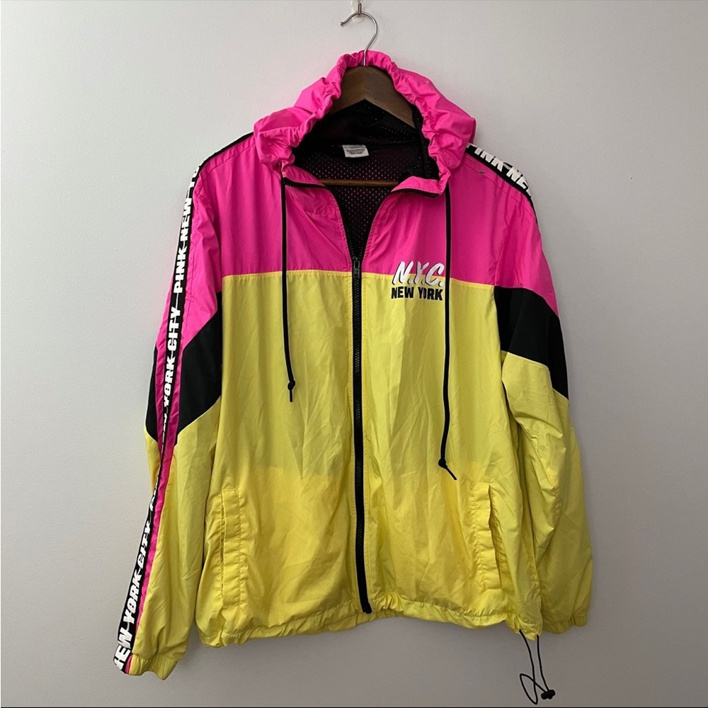 Victoria Secret Pink Retro Windbreaker Jacket